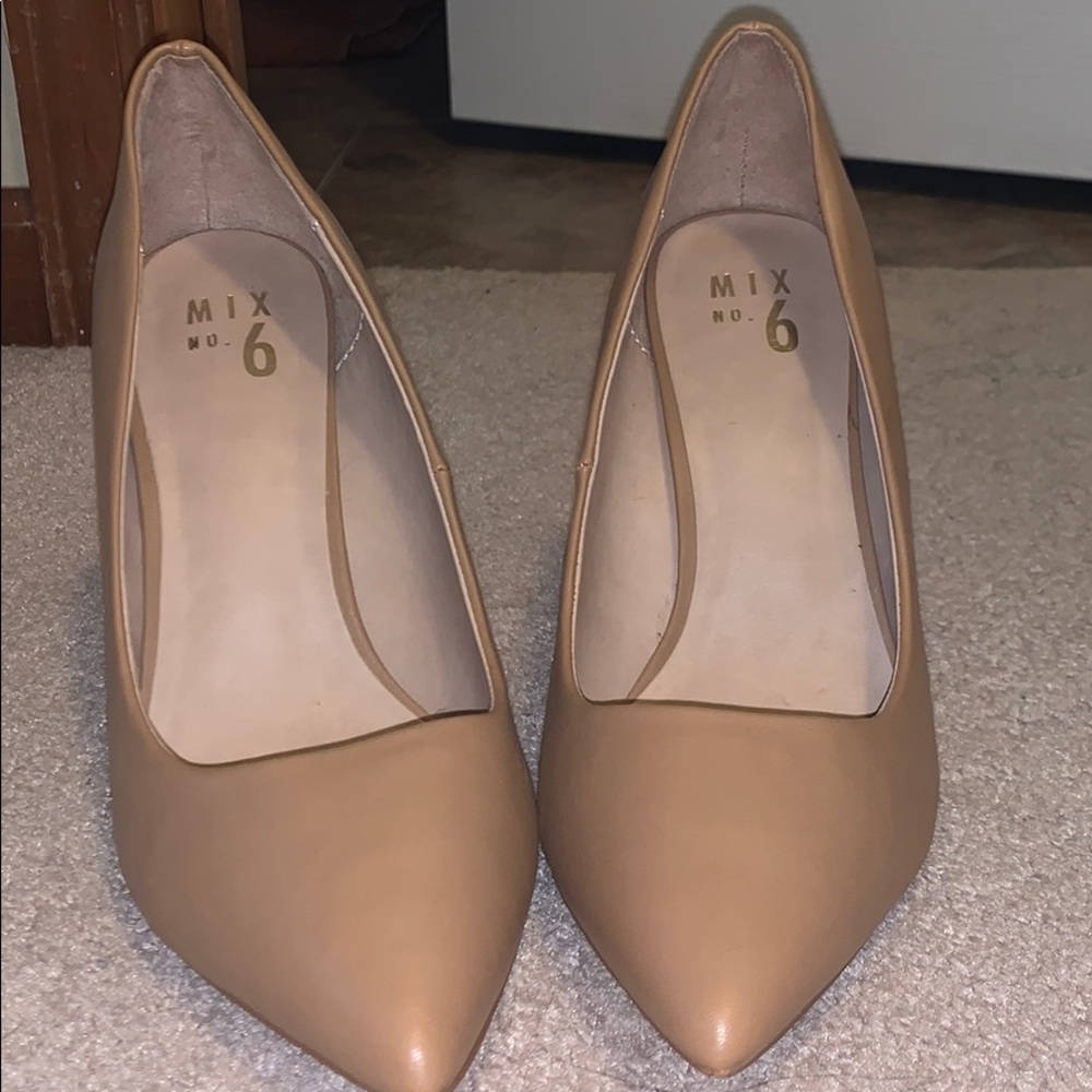 Nude high heels